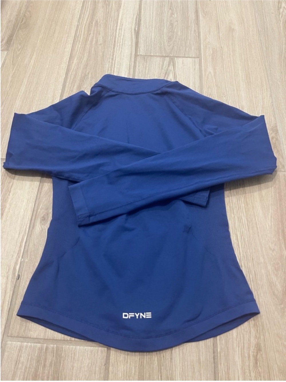 DFYNE Zippy Full Zip Longline Seamless Jacket Enchanted Blue Sz S - Picture 6 of 14